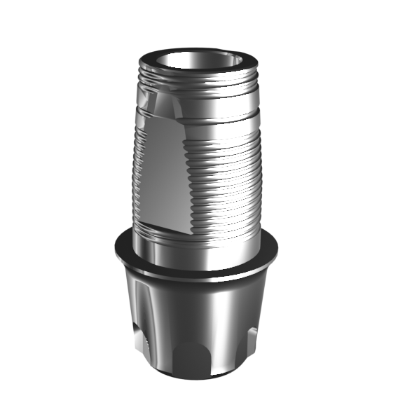 Абатмент-основание (одиночный), аналог GEO, совместим с MIS C1 WP (1.3 мм), с винтом