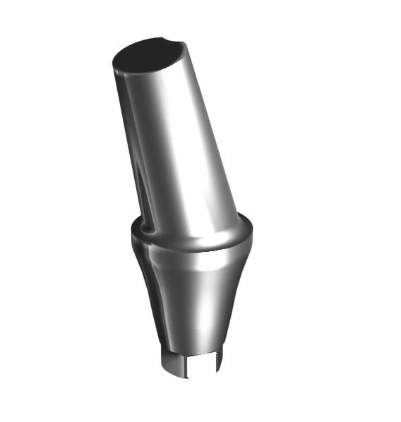 Абатмент титановый угловой 15°, совместим с Osstem Regular ⌀ 5.0 (4.0 мм), type B, с винтом