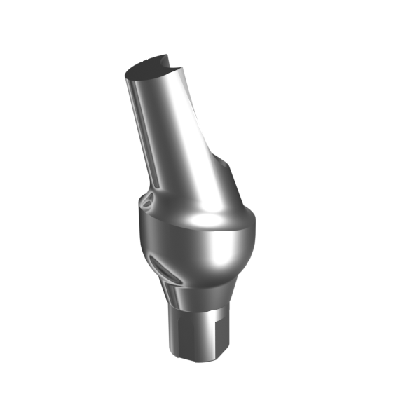 Абатмент титановый угловой 15°, совместим с Straumann Bone Level NC (3.0 мм), с винтом