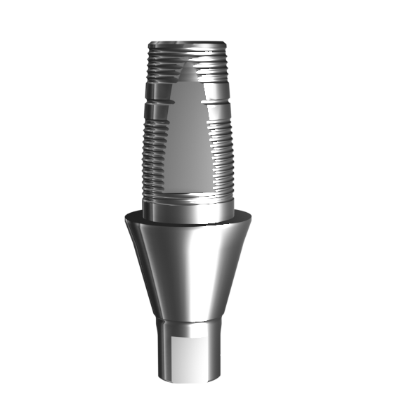 Абатмент-основание (одиночный), аналог GEO, совместим с Straumann Bone Level NC (3.0 мм), с винтом