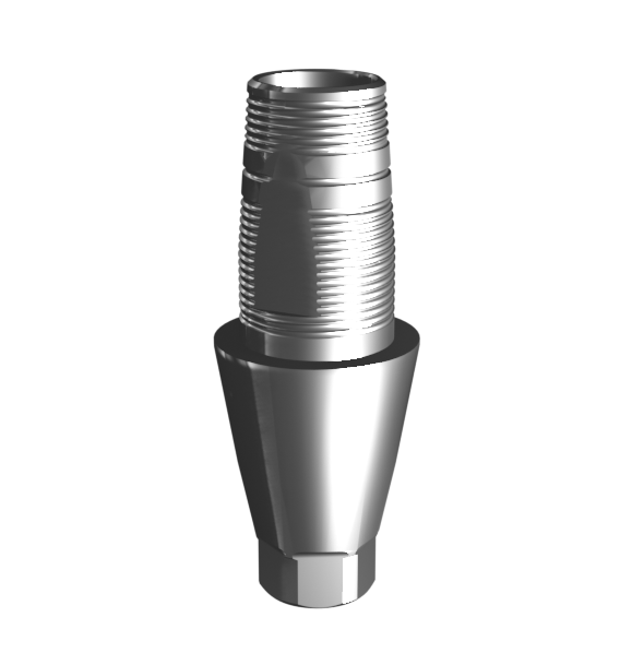 Абатмент-основание (одиночный), аналог GEO, совместим с Nobel Conical Connection RP (4.0 мм), с винтом