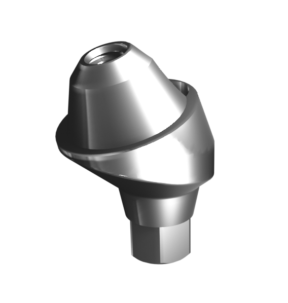 Абатмент-мультиюнит угловой 17° с внутренней резьбой, совместим с Osstem Mini (3.5 мм), с винтом
