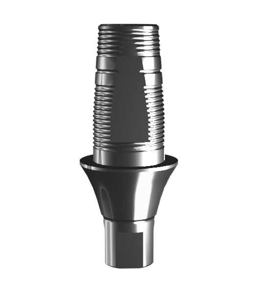 Абатмент-основание (одиночный), аналог GEO, совместим с Straumann Bone Level NC (2.0 мм), с винтом