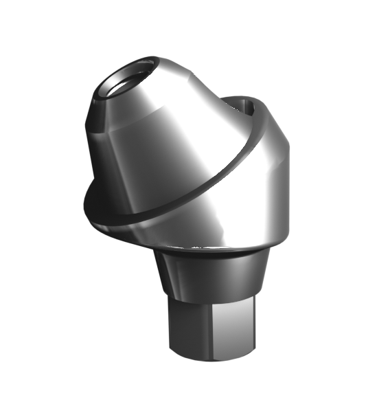 Абатмент-мультиюнит угловой 30° с внутренней резьбой, совместим с Osstem Mini (3.5 мм), с винтом
