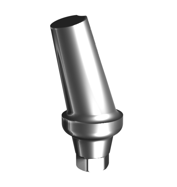 Абатмент титановый угловой 15°, совместим с Osstem Regular ⌀ 5.0 (2.0 мм), type B, с винтом