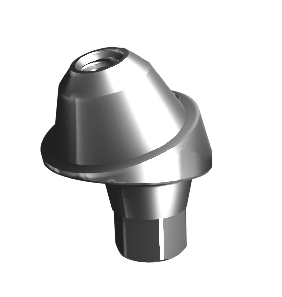 Абатмент-мультиюнит угловой 17° с внутренней резьбой, совместим с Osstem Mini (2.5 мм), с винтом