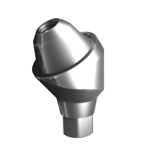 Абатмент-мультиюнит угловой 30° с внутренней резьбой, совместим с Osstem Mini (4.5 мм), с винтом